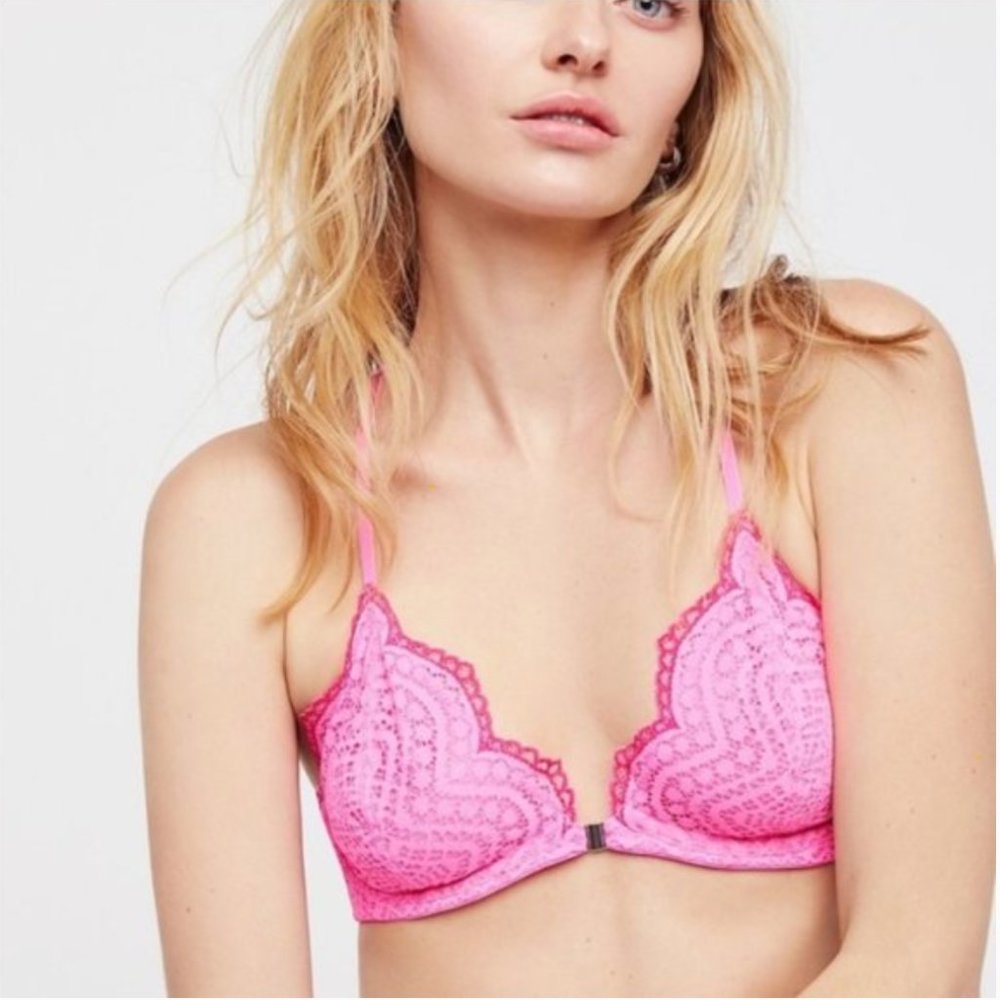 Free People Slow Dance Lace Bra NWT -36B S3 - Picture 1 of 3